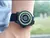 DANIEL GORMAN Relógio magnético masculino preto à prova d'água contas de aço inoxidável relógio de quartzo com pulseira de silicone DG0221 verde