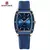Naviforce elegante relógio de pulso feminino silicone macio esportes vestido completo relógios quartzo à prova dwaterproof água dar para presentes das senhoras na internet