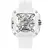 CIGA Design-X Series Relógio Mecânico Cerâmico Branco para Mulheres, Relógios Automáticos, Relógio de Pulso Esqueleto Luminoso, Silicone Strap, Senhoras, Mulheres - loja online
