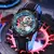 Imagem do Relógio de pulso masculino esqueleto turbilhão, relógio mecânico automático, pulseira de borracha impermeável, luminoso, masculino, luxo