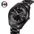 2024 novo hannah martin movimento japonês pulseira de aço inoxidável 40mm preto 3bar à prova dwaterproof água negócios esportes estilo relógio quartzo masculino