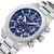 Mini Focus MF0411G Relógio de luxo à prova d'água luminoso cronógrafo calendário pulseira de aço inoxidável relógios de quartzo masculinos