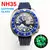 Relógio automático masculino movimento japonês, relógio mecânico de luxo, mostrador luminoso forte Abalone, moldura de cerâmica NH35 43mm na internet