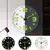 Luz moderna Luminosa Relógio De Parede, Não-Ticking, Tempo De Viagem, Precisão Moda, Decoração Do Lar, Quarto, Luxo, 8" - loja online
