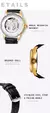 Zon Moonphase Relógio automático masculino, alta qualidade, tempo múltiplo, esqueleto de luxo, relógios mecânicos, relógio de pulso, cinto de couro, moda na internet