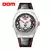 DOM-Relógio de quartzo impermeável masculino, pulseira de couro, design exclusivo com mostrador tigre, marca superior, moda comercial, original
