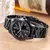 Imagem do 2024 novo hannah martin movimento japonês pulseira de aço inoxidável 40mm preto 3bar à prova dwaterproof água negócios esportes estilo relógio quartzo masculino