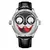 Joker-Relógio de quartzo de pulseira de couro impermeável masculino, fase da lua, multifunções, mergulhador, automático, movimento, luxo, moda na internet