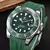 40.5mm mergulho automático mecânico verde relógios masculinos nh35 movimento luminoso à prova dwaterproof água relógio de pulso safira - Turinshop virtual