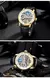 Imagem do Zon Moonphase Relógio automático masculino, alta qualidade, tempo múltiplo, esqueleto de luxo, relógios mecânicos, relógio de pulso, cinto de couro, moda