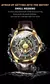Oupinke 3206 relógios masculinos automáticos moda esqueleto oco luxo original relógio de pulso mecânico superior espelho safira homem relógio - loja online