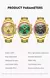 Jsdun 8974 nova fase da lua relógio automático para homens pulseira de aço ouro arco-íris diamante colo luxo marca original relógios mecânicos - comprar online