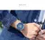 Imagem do OUBAOER-Relógio mecânico masculino com turbilhão automático, relógios de pulso de couro azul, esqueleto esportivo, automático, marca de topo, luxo, novo