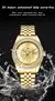 Dom luxo diamante relógio 1891 quartzo tira de aço relógio masculino luminoso à prova dwaterproof água calendário relógios para homem relogio masculino - Turinshop virtual