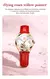 Olevs 6601 relógio mecânico automático feminino dial pulseira de couro à prova dwaterproof água luminosa relógios de pulso femininos conjunto rel