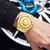 Dom 1786 couro novo ponteiro de rolamento magnético elementos populares masculinos tendência legal à prova dwaterproof água moda masculina relógio quartzo - loja online