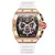 Marca de luxo tonneau relógio para homem clássico aço inoxidável cronógrafo relógios quartzo moda esporte à prova dwaterproof água reloj hombre presente - Turinshop virtual