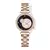 Dom-relógio de quartzo redondo feminino, ouro rosa, rosa, diamante, céu estrelado, ponteiro, aço inoxidável, presente, 1380 - Turinshop virtual