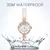 Relógio quartzo branco pérola para mulheres, relógio de pulso feminino, relógios elegantes, presente para senhoras, pulseira da moda - Turinshop virtual