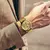 Vencedor da moda marca superior ouro malha relógio de aço para mulheres elegantes senhoras relógios luxo feminino relógio de pulso mecânico masculino na internet