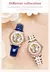 Imagem do OLEVS-Mulheres Coloridas Butterfly Dial Design Relógio de pulso, Automático, Mecânica, Cerâmica, Impermeável, Senhoras, Moda