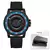 DANIEL GORMAN Relógio magnético masculino preto à prova d'água contas de aço inoxidável relógio de quartzo com pulseira de silicone DG0221 verde