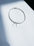 Bracelete Oval com Pingente - Prata 925