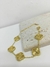 Pulsera trebol oro grande