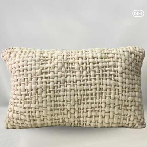 Almofada Lã & Seda Moss Home 45x45 cm – O Toque Final de Sofisticação e Conforto