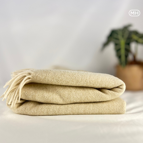 Manta Wood – Conforto e Sofisticação em Lã Batida - comprar online
