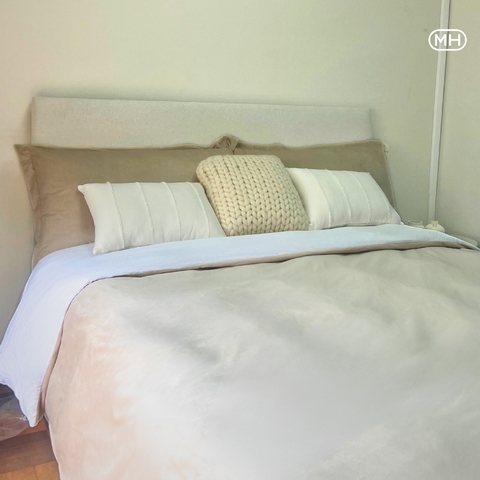 Duvet Dupla Face King Moss Home – Veludo e Percal 400 Fios