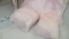 Osa peluche rosa