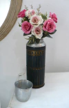 Termo antiguo aluminio litografiado deco
