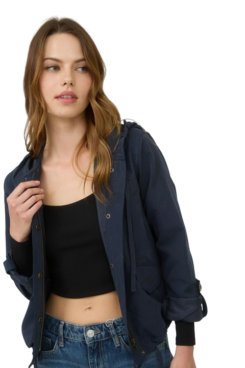 Chaqueta gorro ligera broches - comprar en línea