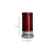 Salero vidrio rojo acero inox. con tapa - comprar online
