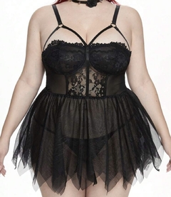 Babydoll negro talla 2XL - comprar online