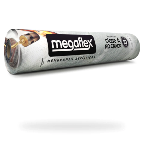 Membrana Asfáltica Aluminio No Crack 10m² Megaflex A40 40kg Clase A - comprar online