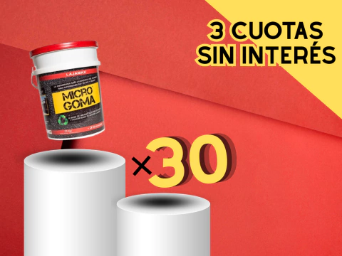 COMBO X30 PARA 500 METROS CUADRADOS - MICROGOMA TRADICIONAL X 22 KG - comprar online