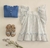 LOLA PALACIOS - Vestido - 100% Algodón - Blanco Y Azul de flores
