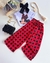 Conjunto Minnie xadrez - comprar online