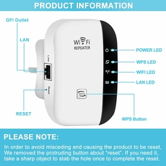 Repetidor de Señal de Red Wifi 1 Antena - Casa Temate