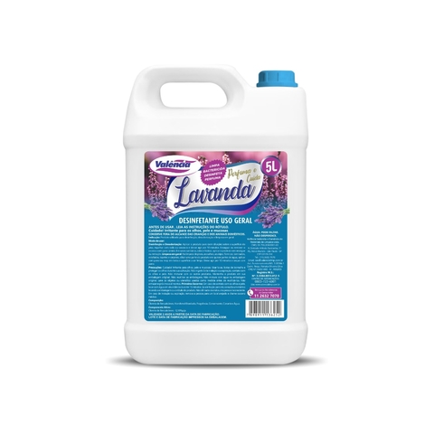 Desinfetante Valência Uso Geral - Fragrância Lavanda - 5 Litros