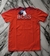 Hugo Boss logo con relieve T-shirt, Rojo, T: S
