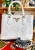 Prada, Queen white, embroidered Hand Bag - tienda online