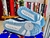 Zapatillas LV Trainers custom, Azul y Blanco, T:43
