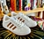 Zapatillas Gucci x Adidas Shelltop custom collab, blanco y marròn, T: 38