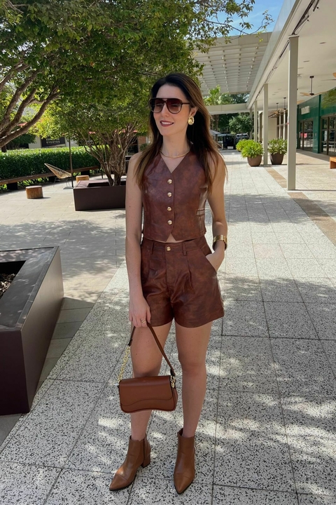 Conjunto Couro Camila - comprar online