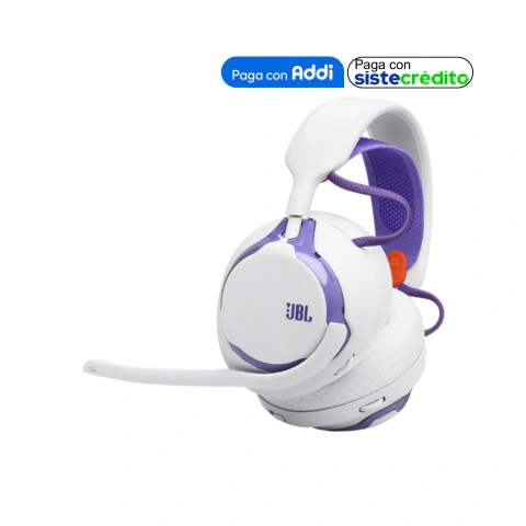 Diadema Gamer JBL Quantum 650 Wireless 50mm Bluetooth 5.3 Blanco