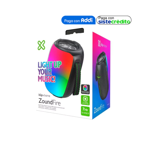 PARLANTE KLIPXTREME ZOUNDFIRE NEGRO - comprar en línea