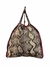 Bolsa Stella McCartney Falabella Over Snake Print com Detalhe Rosa